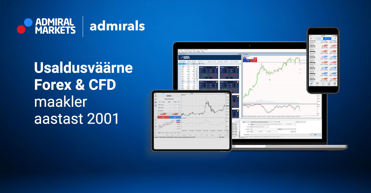 Admirals: kaubelge Forexil, CFD-dega, toorainete CFD-de ja teiste instrumentidega auhinnatud maakleri vahendusel.