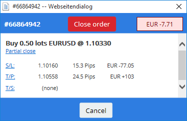 Logs ar ordera detaļām